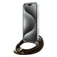 Guess iPhone 15 Pro Case Crossbody Cord 4G Print, Brown
