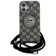 Karl Lagerfeld iPhone 16 vāciņš IML Crossbody Monogram MagSafe, melns