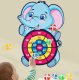 Safe kids’ dartboard game with velcro balls