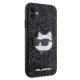 Karl Lagerfeld iPhone 11 / XR Case Glitter Choupette Patch, Black
