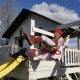 Kruzzel 00025383 dārza šūpoles - vingrošanas trapece, līdz 100 kg