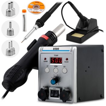 Humberg 529400 HM-294 2-in-1 Soldering Station & Hot Air Gun 700W