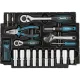 Makita E-11542 Mechanic Tool Set, 87 pcs in MAKPAC Size 1