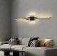 Black Wall Lamp 60cm, Neutral white light