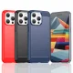 Carbon Case for iPhone 15 Pro Max Flexible Carbon Pattern Cover, Black