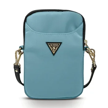 Сумочка для телефона Guess Nylon Triangle Logo синяя