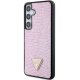 Samsung Galaxy S24+ Plus (SM-S926) Guess Rhinestone Triangle Case Cover, Pink