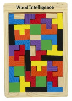 Attīstošā Rotaļlieta Puzle no Koka, Tetris | Puzzle Tetris "Wood Intelligence"