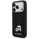 Чехол Karl Lagerfeld Rhinestones Karl&Choupette Pin для iPhone 17 Pro, Черный
