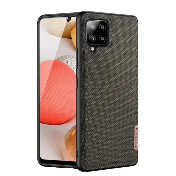 Dux Ducis Fino vāciņš Samsung Galaxy A42 5G ar neilona audumu, zaļš