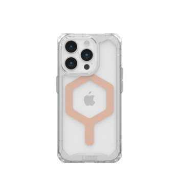 Apple iPhone 15 Pro 6.1'' UAG Plyo MagSafe Hard Case Cover, Transparent and Pearl