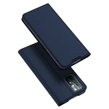 Xiaomi Poco M4 Pro 5G DUX DUCIS Skin Pro Series Leather Case Cover, Blue | Чехол для Телефона...
