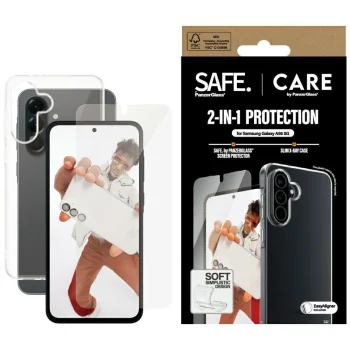 CARE by PanzerGlass Fashion 2in1 Case+Glass priekš Samsung Galaxy A56 5G - caurspīdīgs | for transparent