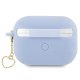 Чехол Guess для AirPods Pro 2 Silicone Charm Heart синий