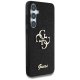 Чехол Guess Fixed Glitter Big 4G Metal Logo для Samsung Galaxy S25+ черный