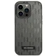 Чехол Karl Lagerfeld Saffiano Mono Metal Logo для iPhone 14 Pro Max, серый
