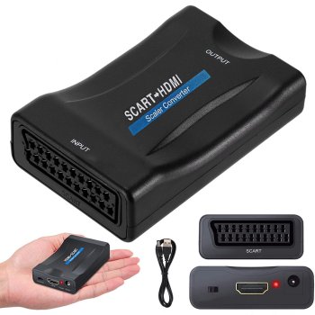 SCART uz HDMI adapteris pārveidotājs Full HD 1080p