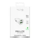 Автомобильное зарядное устройство Puro Pro Lite 1x USB-A + 1x USB-C 20W, белое