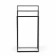 ModernHome brīvi stāvošs metāla dvieļu statīvs, 3 līmeņi, melns