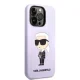 Karl Lagerfeld iPhone 14 Pro vāciņš Silicone Ikonik Karl Violeta