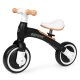 ECOTOYS 3-in-1 Toddler Balance Bike with Pedals and Training Wheels, Black