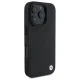 BMW iPhone 16 Pro vāciņš Sign Leather Diamond Metal Logo MagSafe, melns