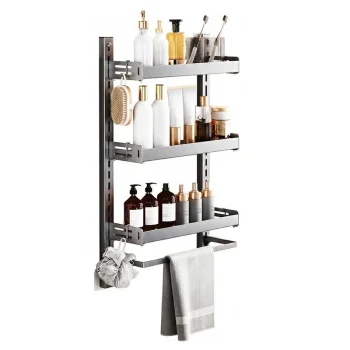 Virtuves sienas plaukts-organizators, 3 līmeņi, 65 cm