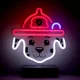 Неоновая LED лампа на подставке Psi Patrol Marshall