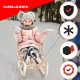 Wooden Sled for Kids with Removable Backrest Kruzzel 25217