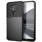 Nokia 3.4 Thunder Series Twill Texture TPU Mobile Phone Cover Case, Black