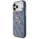 Чехол Guess 4G Big 4G Classic Logo для iPhone 17 Pro Max — синий и золотой