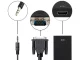 Адаптер-переходник VGA на HDMI с аудио 3.5 мм и USB, Full HD, Черный