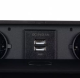 Izoxis 21446 Retractable Desk Power Strip with 2x USB, Black