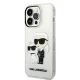 Karl Lagerfeld Glitter Karl&Choupette vāciņš iPhone 14 Pro Max 6.7\" - Caurspīdīgs | Phone Case Cover Transparent