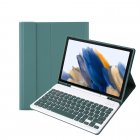 Samsung Galaxy Tab A8 10.5 (2021) (2022) (SM-X200/X205) 2-in-1 Case Cover with Bluetooth Keyboard, Dark Green | Vāks Apvalks Pārvalks Grāmatiņa Planšetdatoram ar Klaviatūru