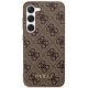 Чехол Guess для Samsung Galaxy S24 Plus 4G Metal Gold Logo, коричневый