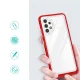 Vāciņš Samsung Galaxy A72 4G Hybrid Armor Clear 3in1, sarkans