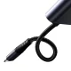 Audio pāreja Joyroom SY-L01 Lightning uz 3.5 mm un Lightning, melna