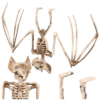 Sikspārņa skelets Helovīna dekorācija GLIMZ 30 cm
