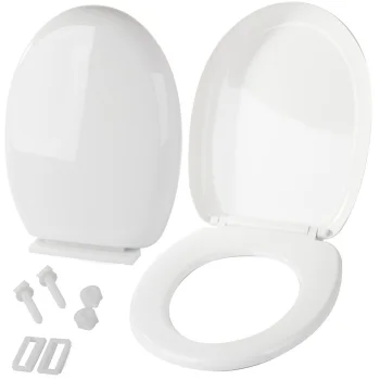 Universal Soft-Close Toilet Seat, White