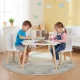 Детский комплект мебели Ecotoys стол и 2 стула, белый