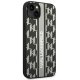 Karl Lagerfeld Monogram Stripe Case for iPhone 14 Plus - Gray
