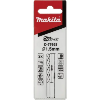 Сверла по металлу Makita HSS-GS D-77693 1,5x40 мм, 2 шт.
