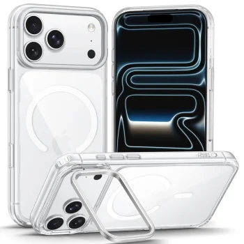 Чехол Tech-Protect MagStand MagSafe CC для iPhone 18 Pro Max / 17 Pro Max, прозрачный
