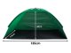 Half-Open Beach Tent with UV Protection and Carry Bag, Green/Black