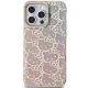 Hello Kitty iPhone 15 Pro vāciņš IML Gradient Electrop Crowded Kitty Head, rozā