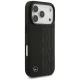 Mercedes iPhone 17 Pro vāciņš Leather Laurel Leaves MagSafe, melns