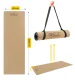 4FIZJO Cork Yoga and Exercise Mat 4 mm, Brown/Black