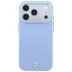 Чехол BMW Sign Inclined Deboss Letters MagSafe для iPhone 17 Pro / 18 Pro, синий