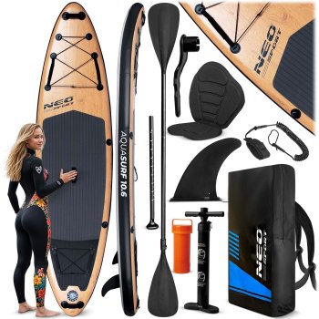 Piepūšamais SUP Dēlis, Neo-Sport Aquasurf 170202, 320x84x15 cm